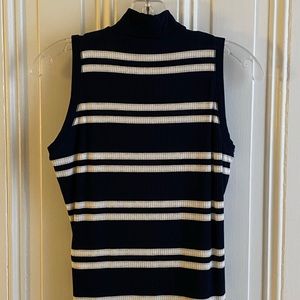 Banana Republic sleeveless mock turtleneck top